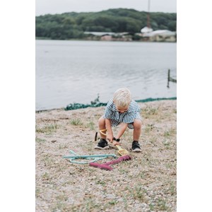 Pelle, râteau et foret à sable