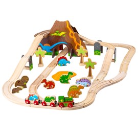 Circuit de train dinosaure