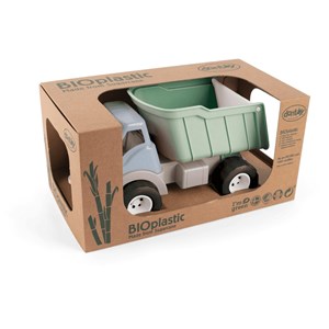 Camion benne en bioplastique vert