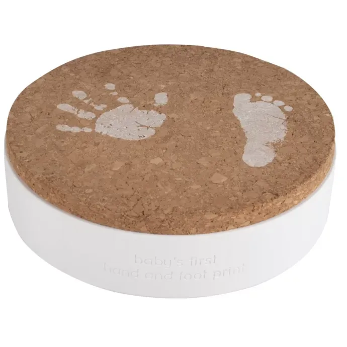 Coffret Cadeau Empreintes Bébé Rose - Boîte Souvenirs Naissance 7 Pièces