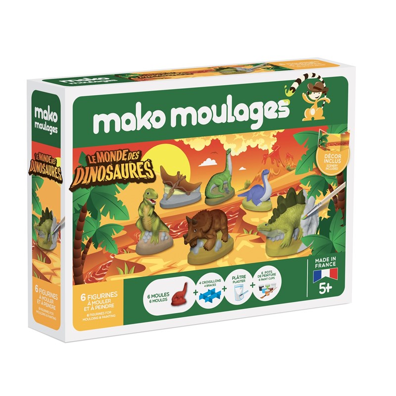 Mako Créations - Coffret le monde des dinosaures