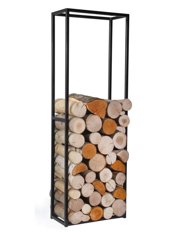 Range-bûches acier cornel 120x40x20 cm