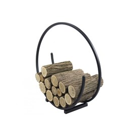 Range-bûches rond spiral en acier ø 80cm