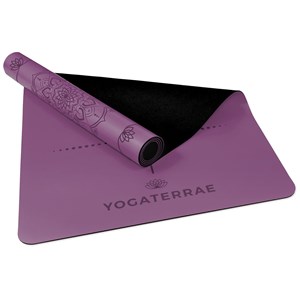 Tapis yoga violet pu-caoutchouc mandala