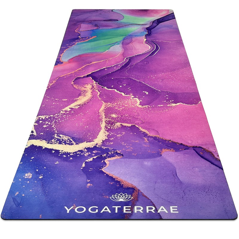 YOGATERRAE - Tapis yoga samadhi suédé caoutchouc voy.
