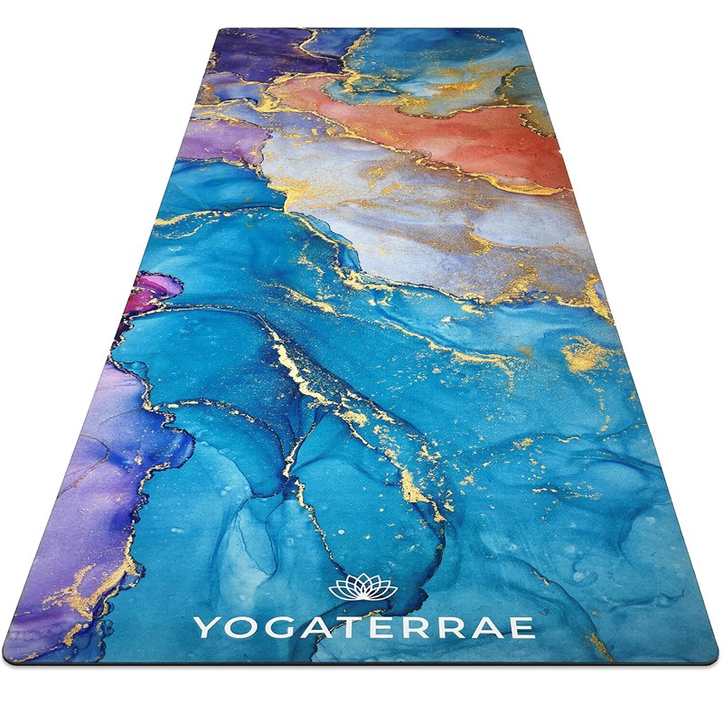YOGATERRAE - Tapis yoga ananda suédé caoutchouc nat.
