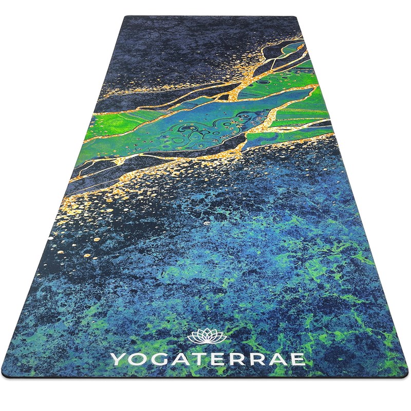 YOGATERRAE - Tapis yoga kanana suédé caoutchouc nat.
