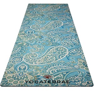 Tapis yoga paisley suédé caoutchouc voy.