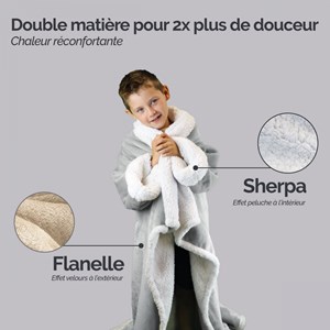 Plaid avec manches - enfant