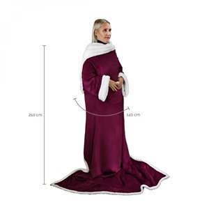 Plaid avec manches - adulte