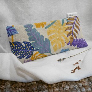 Coussin yeux lin lavande - méli mélo