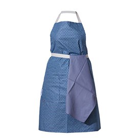 Tablier en coton adulte kristo bleu