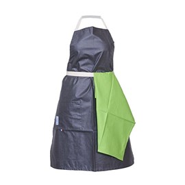 Tablier en coton adulte gris anthracite