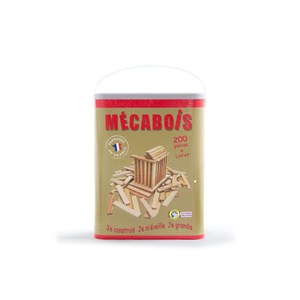 Jeu de constructions mecabois 200 pièces