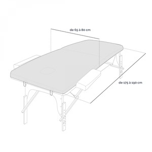 Housse pour table de massage