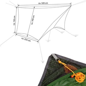 Tarp de hamac amazonas wing tarp