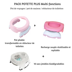 Pot de voyages ou maison et réducteur