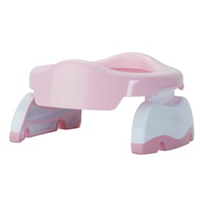 Pot nomade 2 en 1 réducteur de wc rose