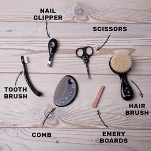 Trousse de toilette bébé my star noir