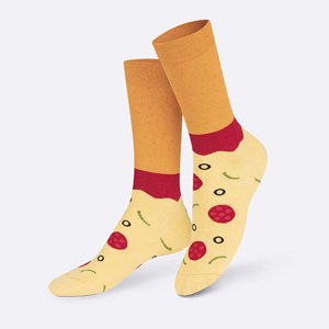 Chaussettes eat my socks pizza