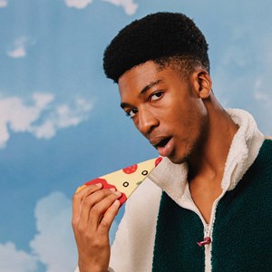 Chaussettes eat my socks pizza