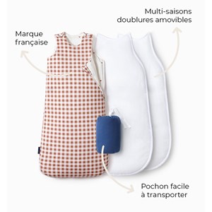 Gigoteuse 4 saisons vichy 18-36 mois