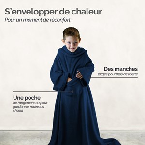 Plaid avec manches - enfant