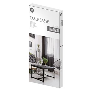 Table basse en métal madison noir