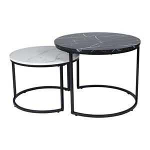 Lot de 2 tables basses gigognes lima