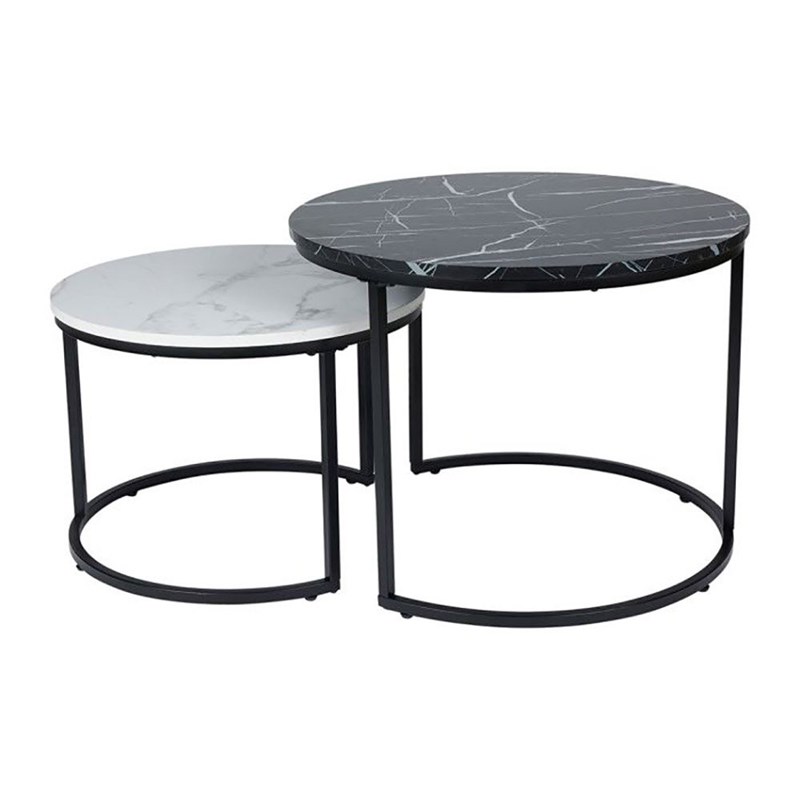Decoratie - Lot de 2 tables basses gigognes lima