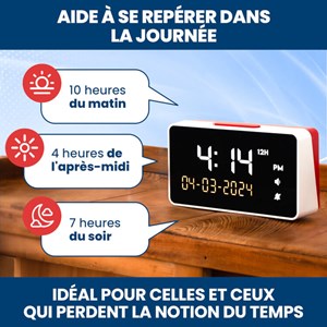 Réveil parlant - formats 12 et 24 heures