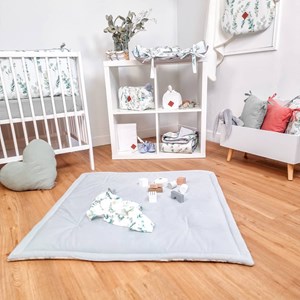 Bavoir bandana coton eucalyptus