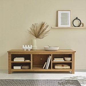 Meuble tv en bois de teck 150 cm