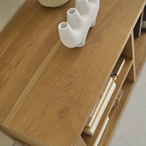 Meuble tv en bois de teck 150 cm