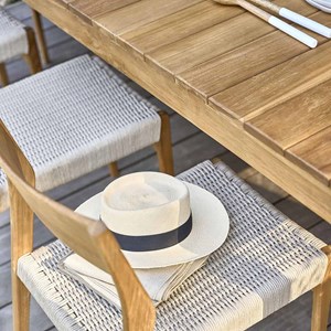 Salon de jardin en teck massif 8 places