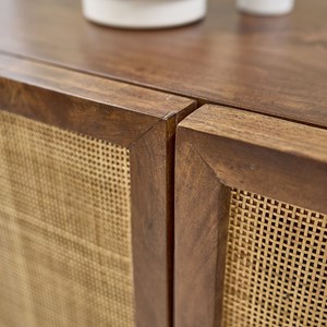 Buffet en manguier massif finition noyer