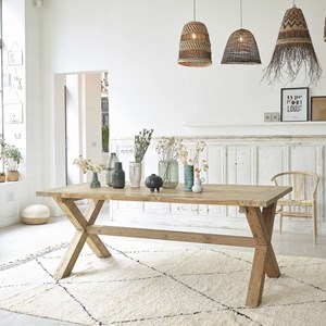 Table en teck recyclé 6 pers