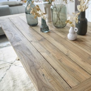 Table en teck recyclé 6 pers