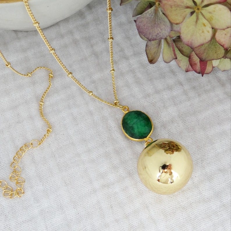 Bola or pendentif emeraude (Madeleine Et Maman) - Image 1