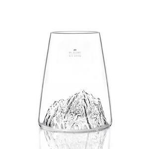 Verre design topographic mont blanc