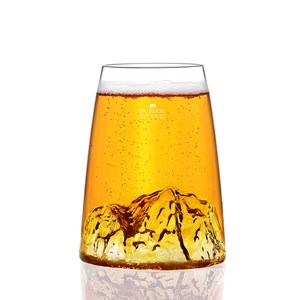 Verre design topographic mont blanc