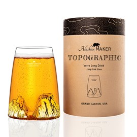 Verre design topographic grand canyon