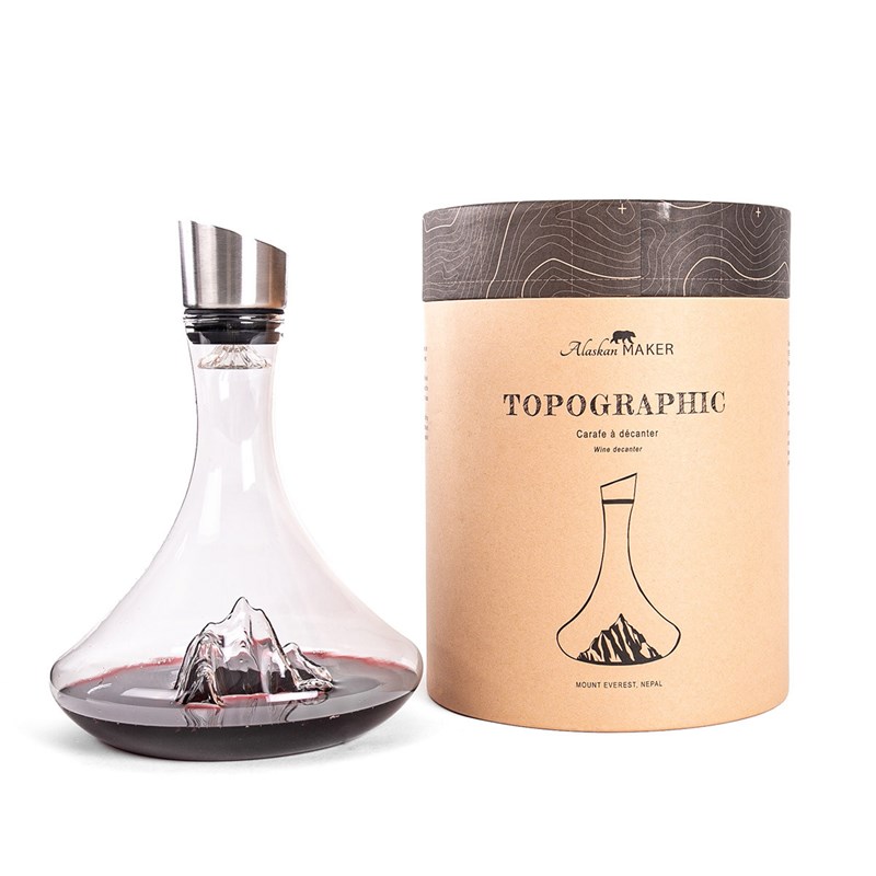 Alaskan Maker - Carafe à vin topographic everest