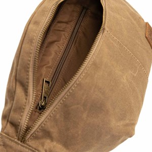 Sac banane cuir sling sable