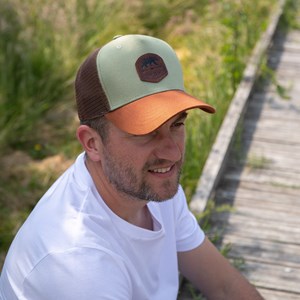 Casquette trucker exploring vert sauge