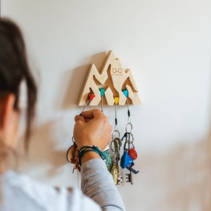 Keyhoder montagne en bois d'érable