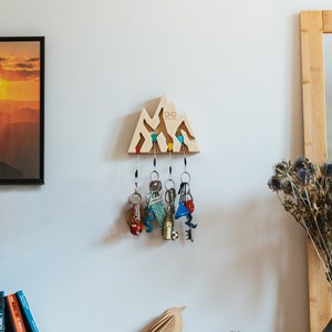 Keyhoder montagne en bois d'érable