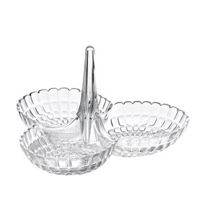 Plat à hors d’œuvre transparent guzzini