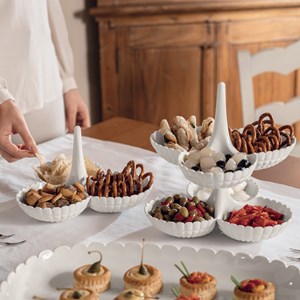 Plat à hors d’œuvre blanc guzzini