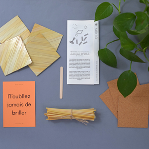 Marqueterie dessous verres- kit diy